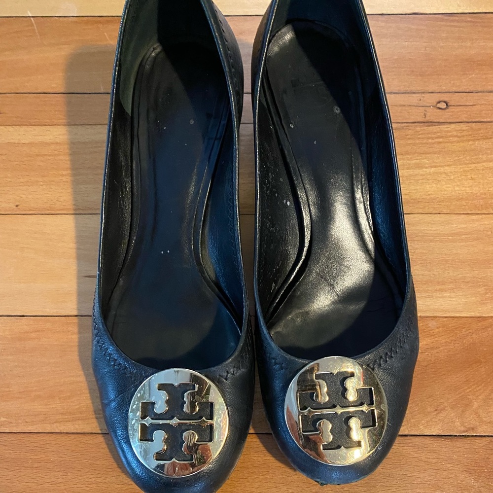 Tory Burch black block heel size 7.5